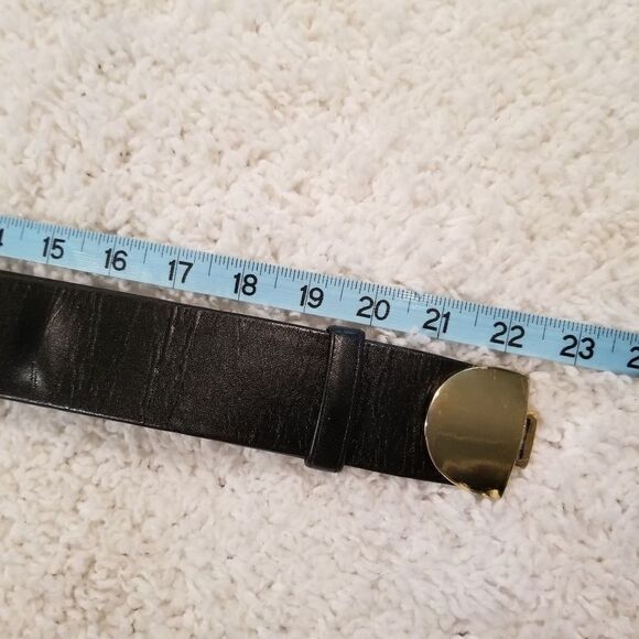 Vtg Accessocraft NYC Black/Gold Belt - Picture 9 of 10